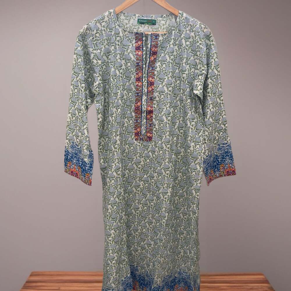 Khaadi Pret Floral Kurta – Size 14 US Women’s L/XL